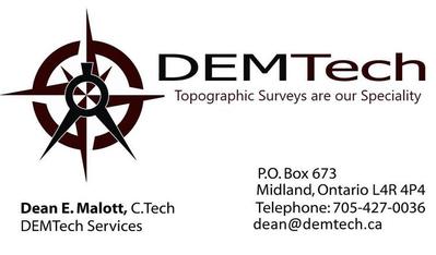 Business card for DEMTech Services